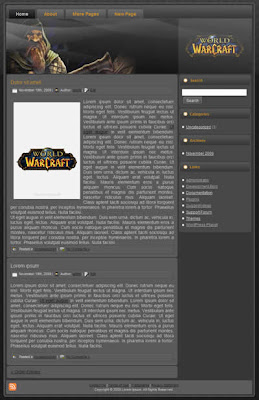free world of warcraft wp theme