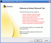 norton removal tool windows 10