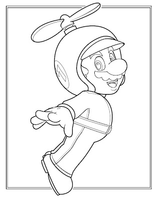 Mario Coloring Sheets on Jimbo S Coloring Pages  Mario Propeller Suit Wii Coloring Page