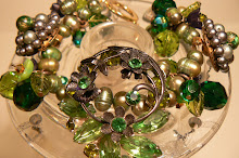 Vintage Repurposed Green Bracelet