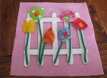 Spring Flowers Fabric Craft | Preschool Education for Kids
