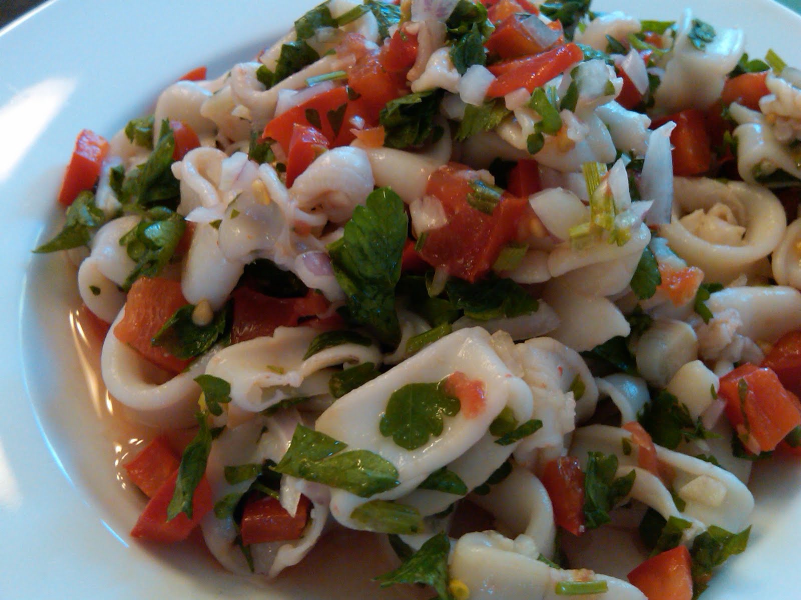 Adriana's Kitchen: Calamari Salad