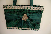 Green Straw Handmade Bag