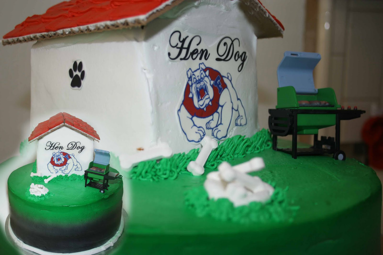 Fresno State Dog House Cake