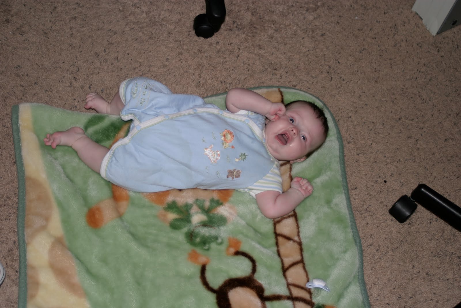 Scoochie Boochie Baby Ben Flipping over at 4 months old