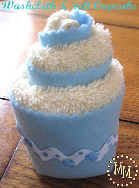 how to make a thicker washcloth or diaper cupcake