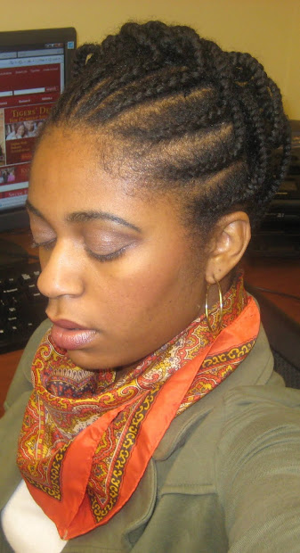 naturally elegant hairstyle cornrow