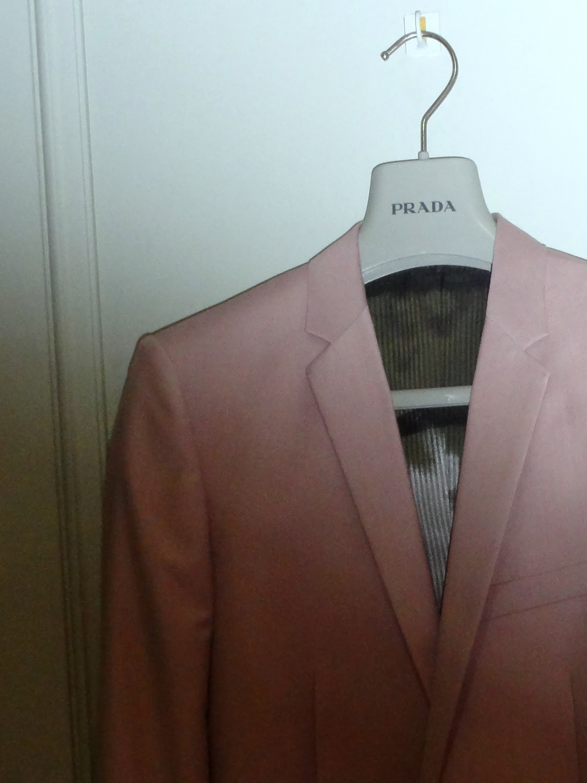 Le GRAND STYLIST Recent purchase a pink suit jacket