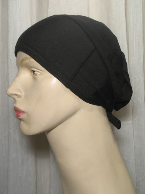 hijab inner cap black