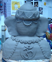 Ganesha (rear view greenware)