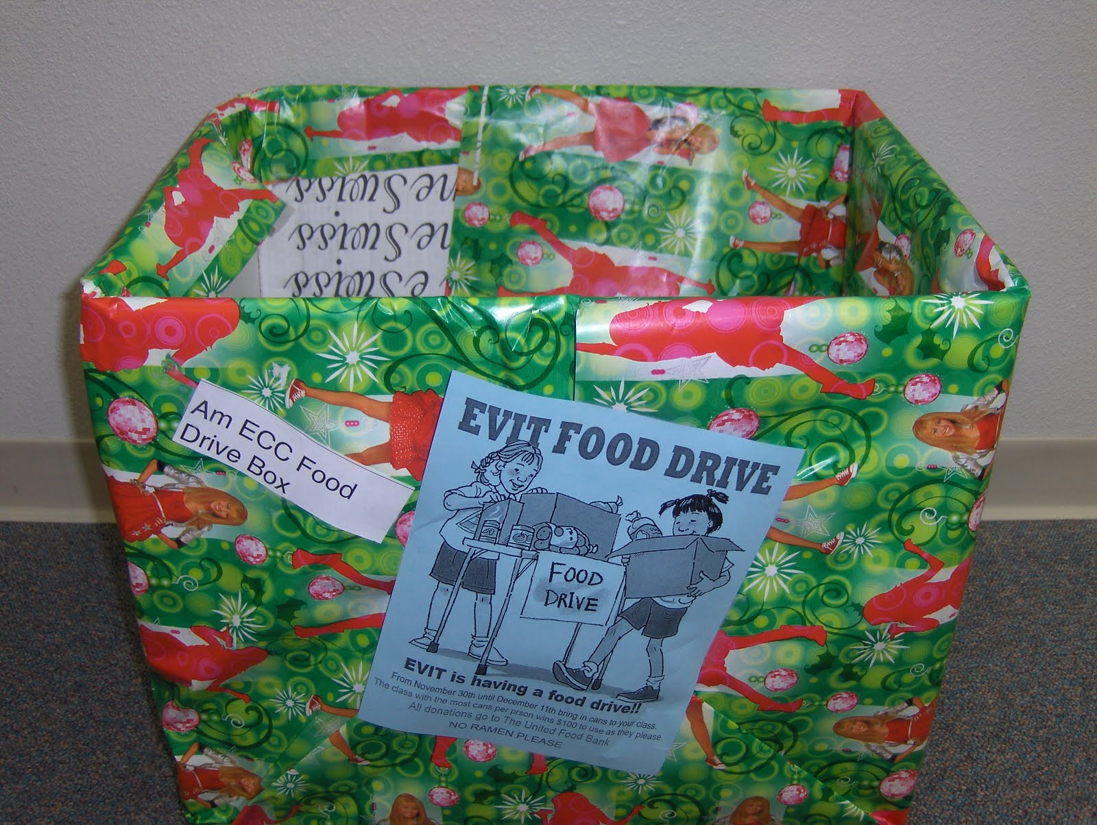 EVIT News Canned Food Drive