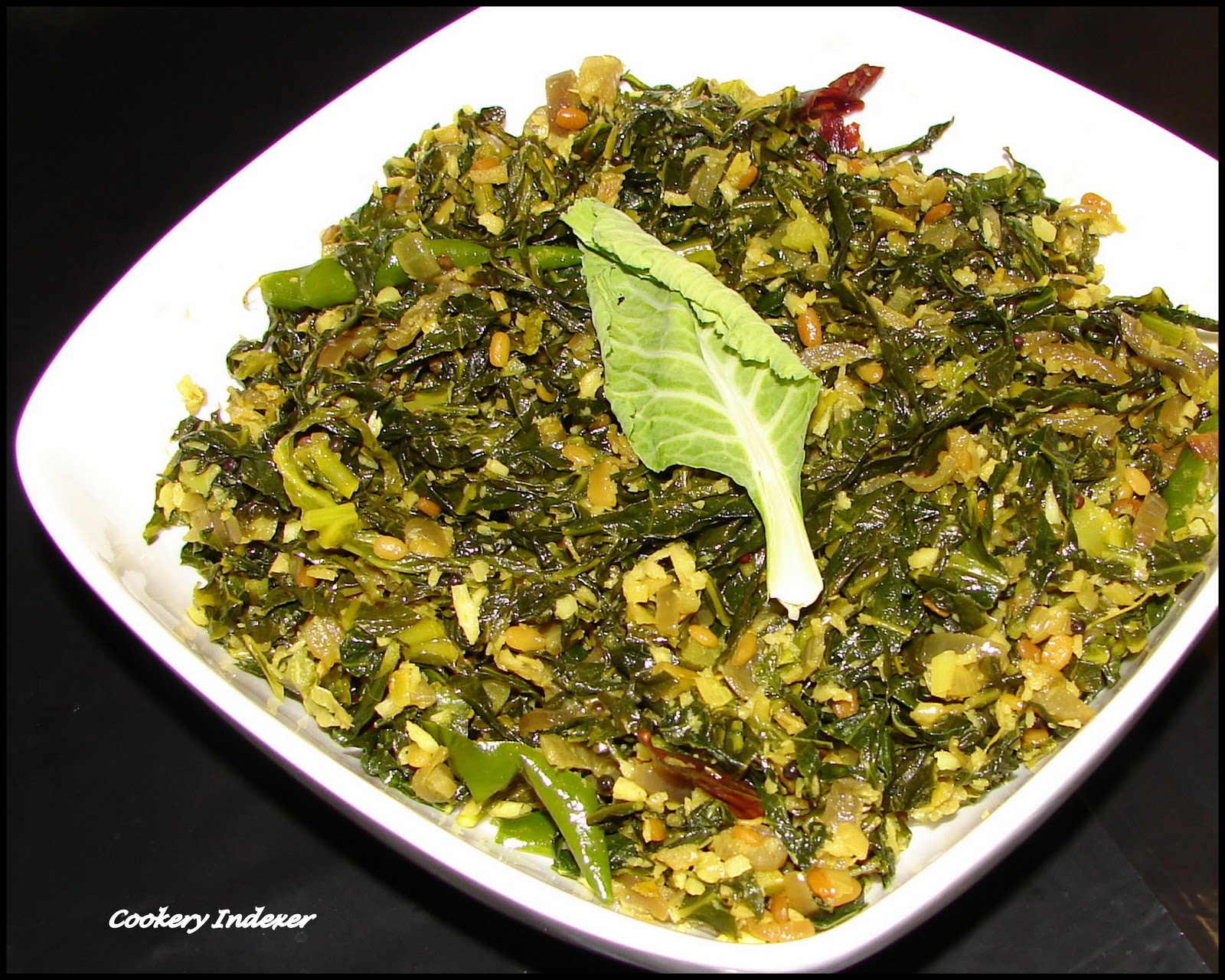 ! Regional Indian Cuisine Blogroll !: Collard Greens Thoran (Stir-fry ...