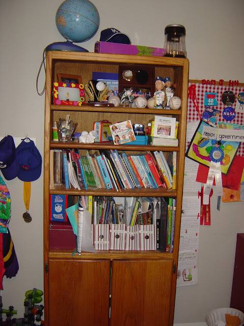 Organizing a bookshelf | Organizingmadefun.com