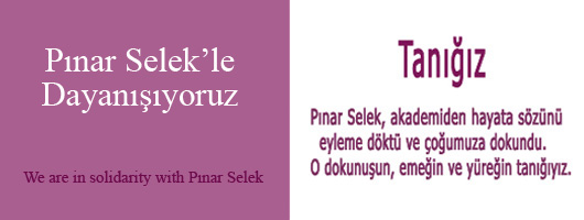 Pınar Selek'le Dayanışıyoruz