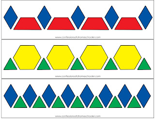 Pattern Block Picture Cards ~ Activities &amp; Activity Books