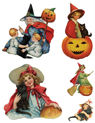 Magic Moonlight Free Images: Halloween... In July? Free collages for you!