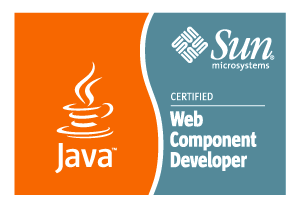 From Java to Java EE: Sun Certified Web Component Developer's logo