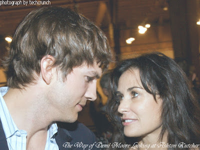 The Way of Demi Moore Looking at Ashton Kutcher