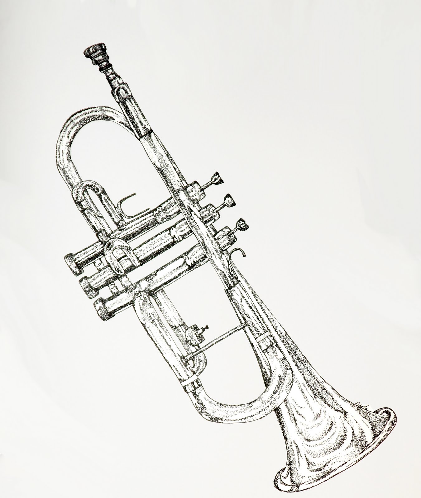 Myla "Music is Art" Trumpet 14" x 17"