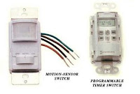 Timer and motion sensor switches