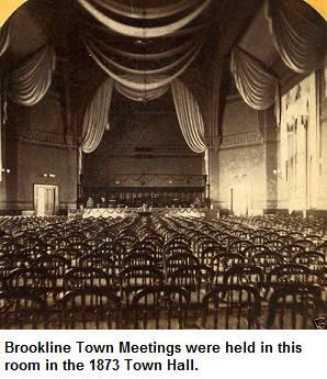 Interior of 1873 Town Hall