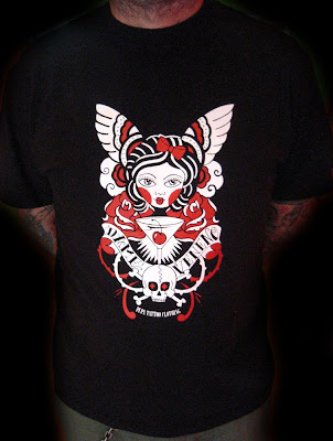 This shrit is designed by Marzia Tattoo for Pupa Tattoo Clothing.