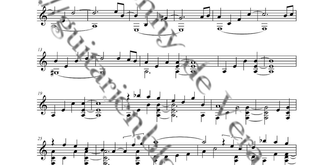All in Twilight The Lion Fell In Love With The Lamb Guitar Score