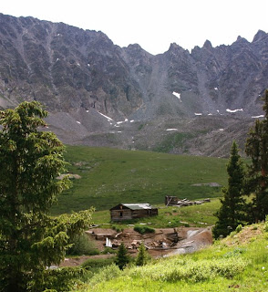 Mayflower Gulch Looking down on the cabins of Mayflower Gulch