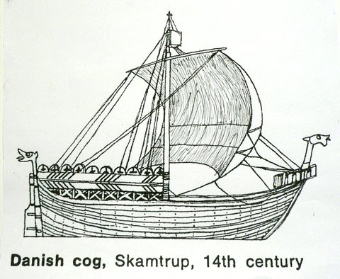 Byzantium Novum Militarium: Danish Cog -- 14th Century -- "Skamtrup"