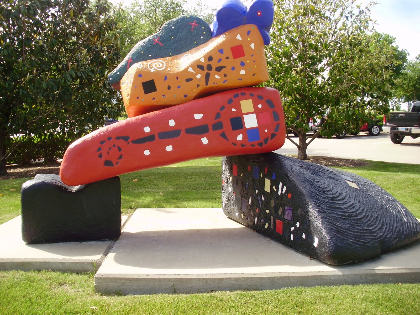 Life at 55 mph Texas Sculpture Garden in Frisco, Texas (click here for