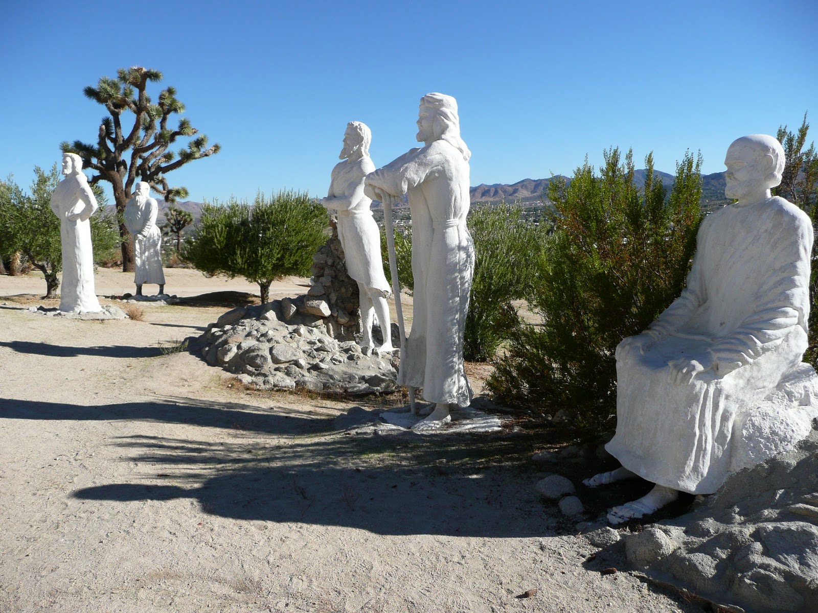 Life at 55 mph Desert Christ Park in Yucca Valley, California (click