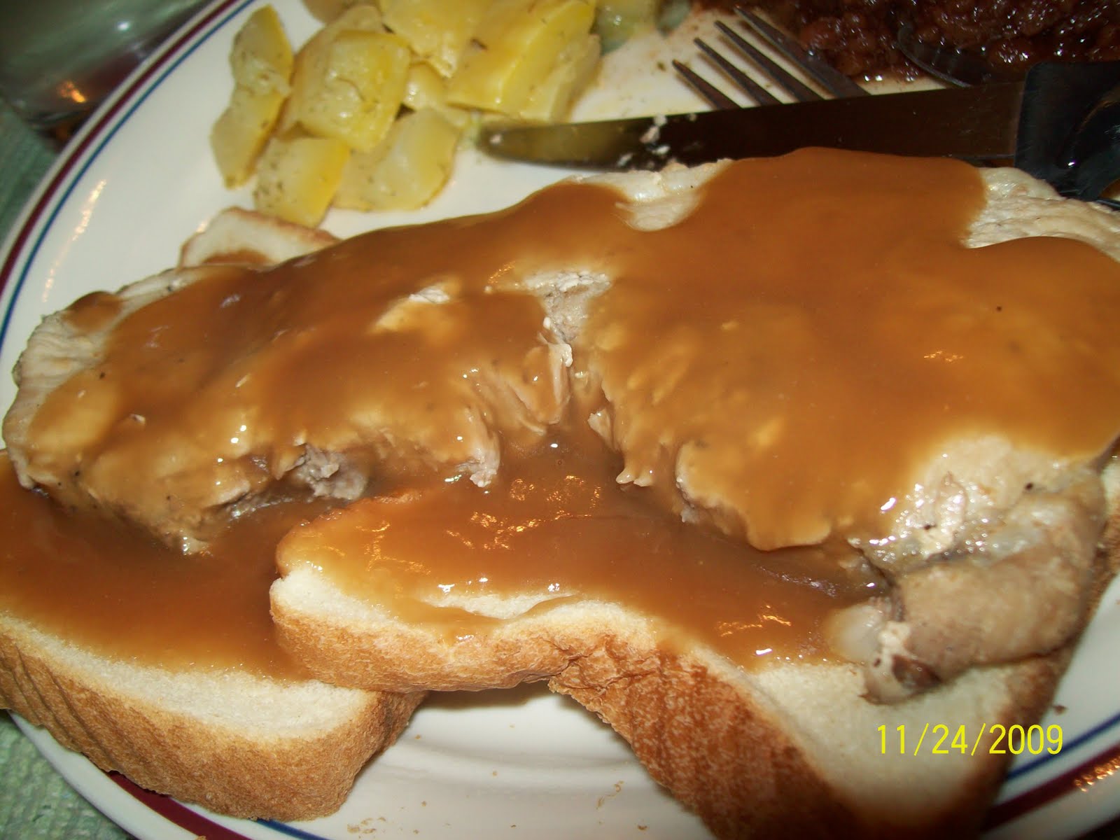 Balancing Act Basics Wok's For Dinner Hot Pork Sandwich With Gravy