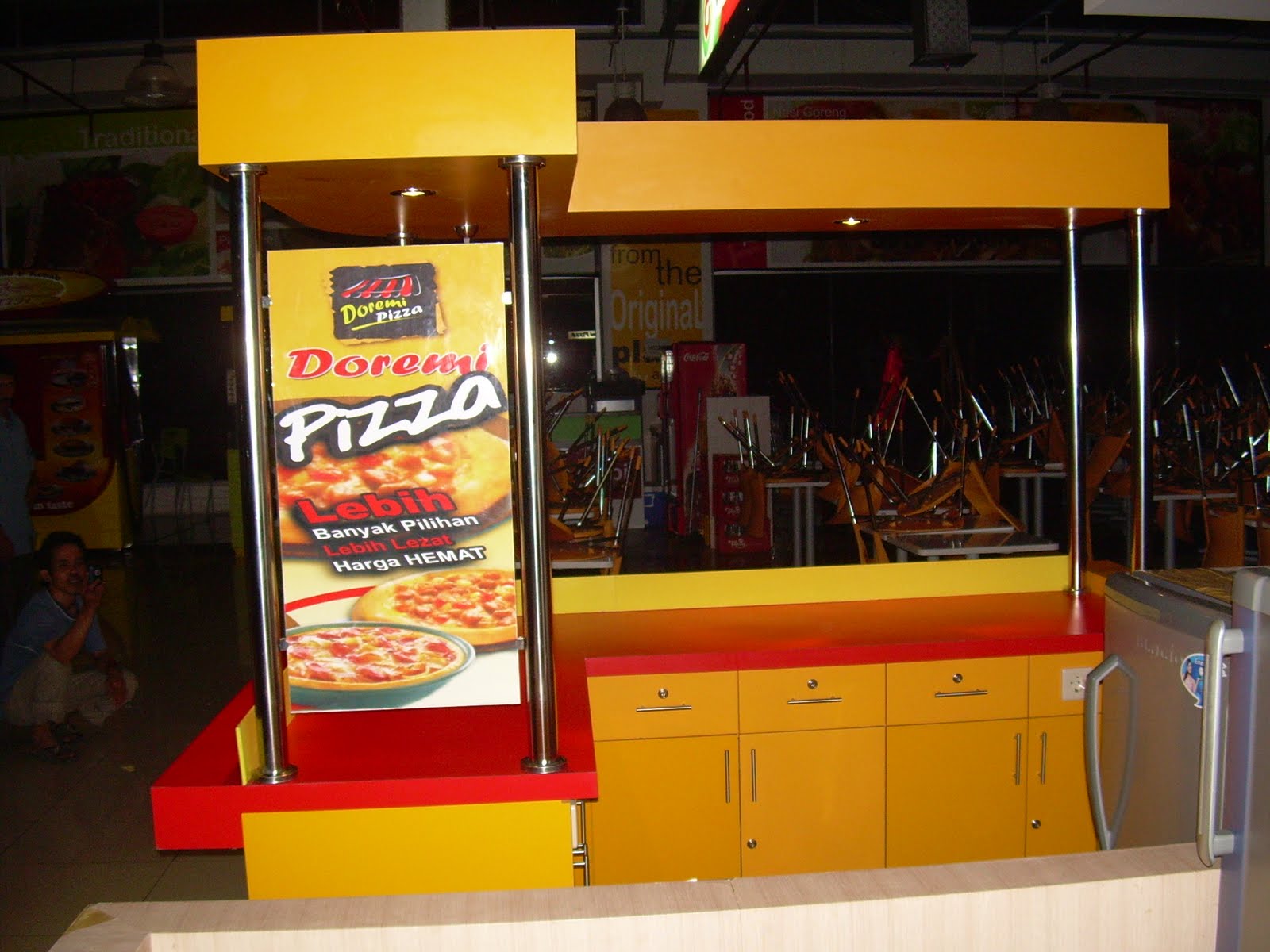 Interior Furniture Booth Stand/Counter Doremi Pizza