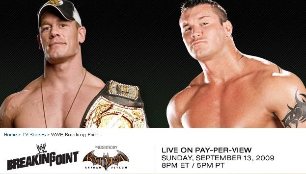 John Cena Vs Randy Orton I Quit Match Randy Orton-John Cena "I Quit" Match at WWE Breaking Point