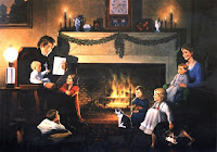 Free Christmas Fireplace Desktop Wallpaper