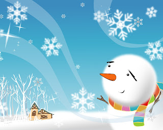 Christmas Snowman Desktop Wallpapers