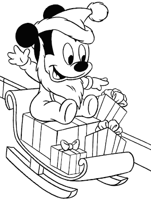 Disney Christmas Children's Coloring Pages