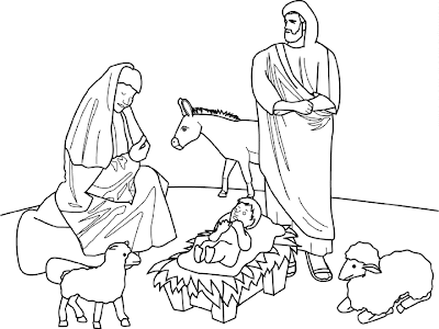 Christian Christmas Coloring Book Pages