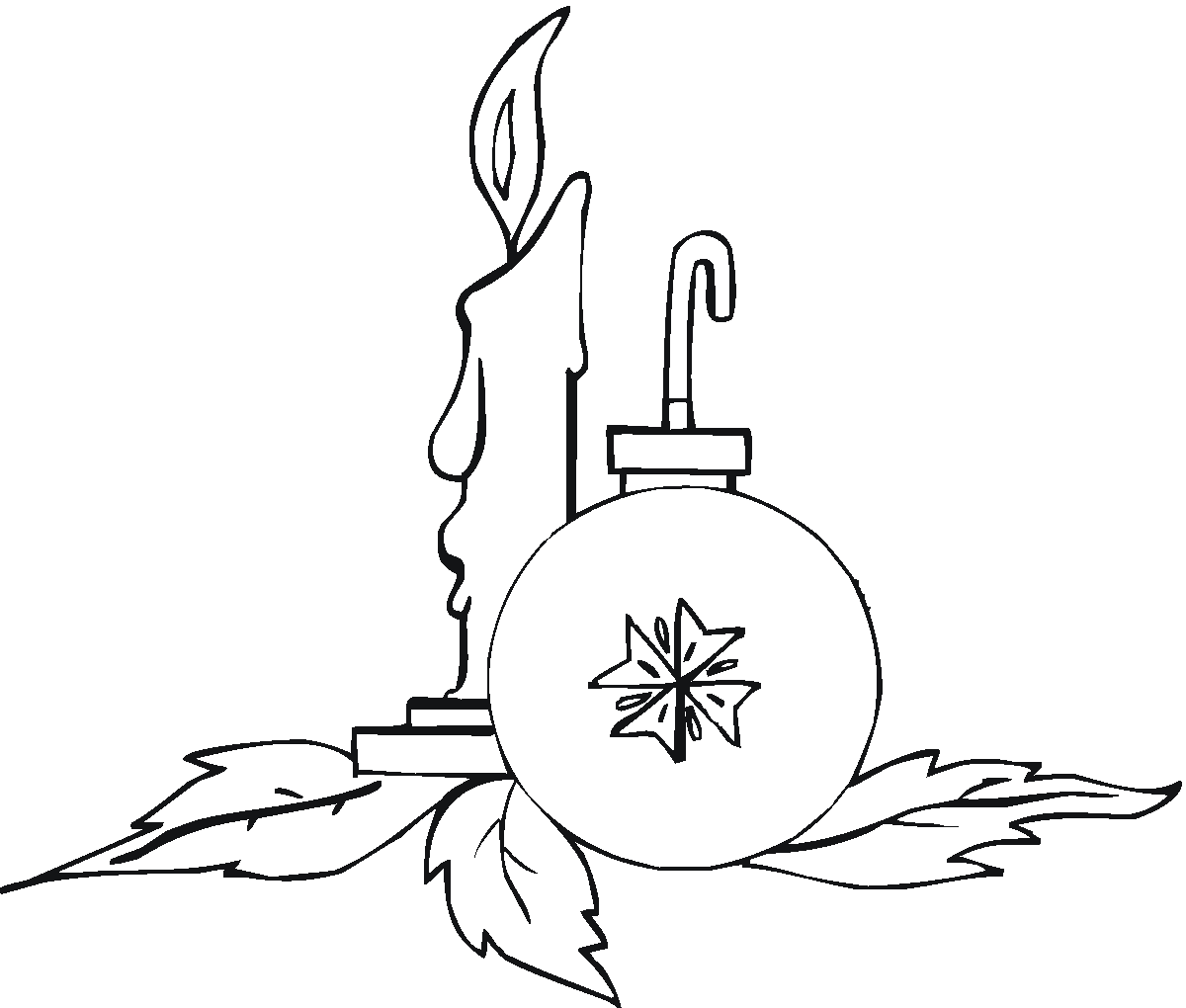 xmas ornament coloring pages - photo #41
