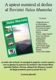 Revista Valea Muntelui nr. 2 o puteti citi dand click pe imaginea afisului