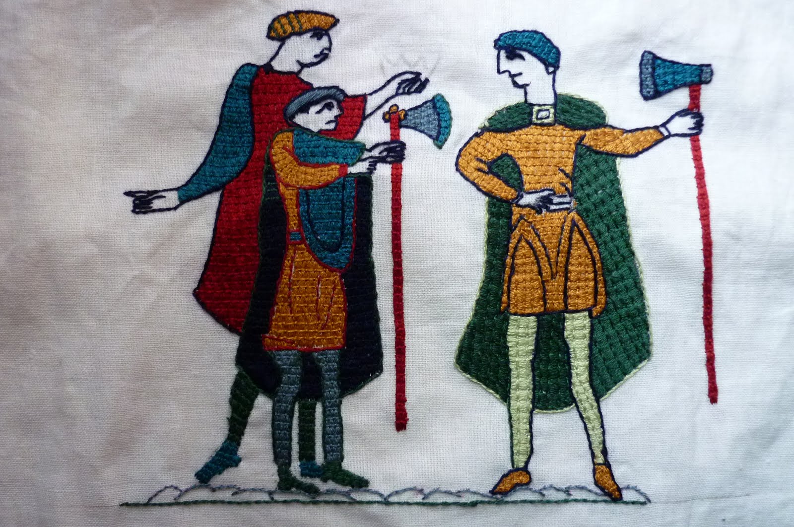 BORN IN THE WRONG AGE... Bayeux Tapestry Embroidery Finished