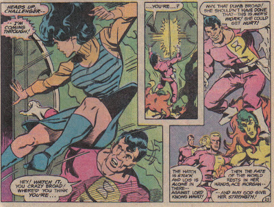 Again, why is Superman so hung up on giving Lois powers, when she can make that jump, unhurt, and without her skirt flying up?