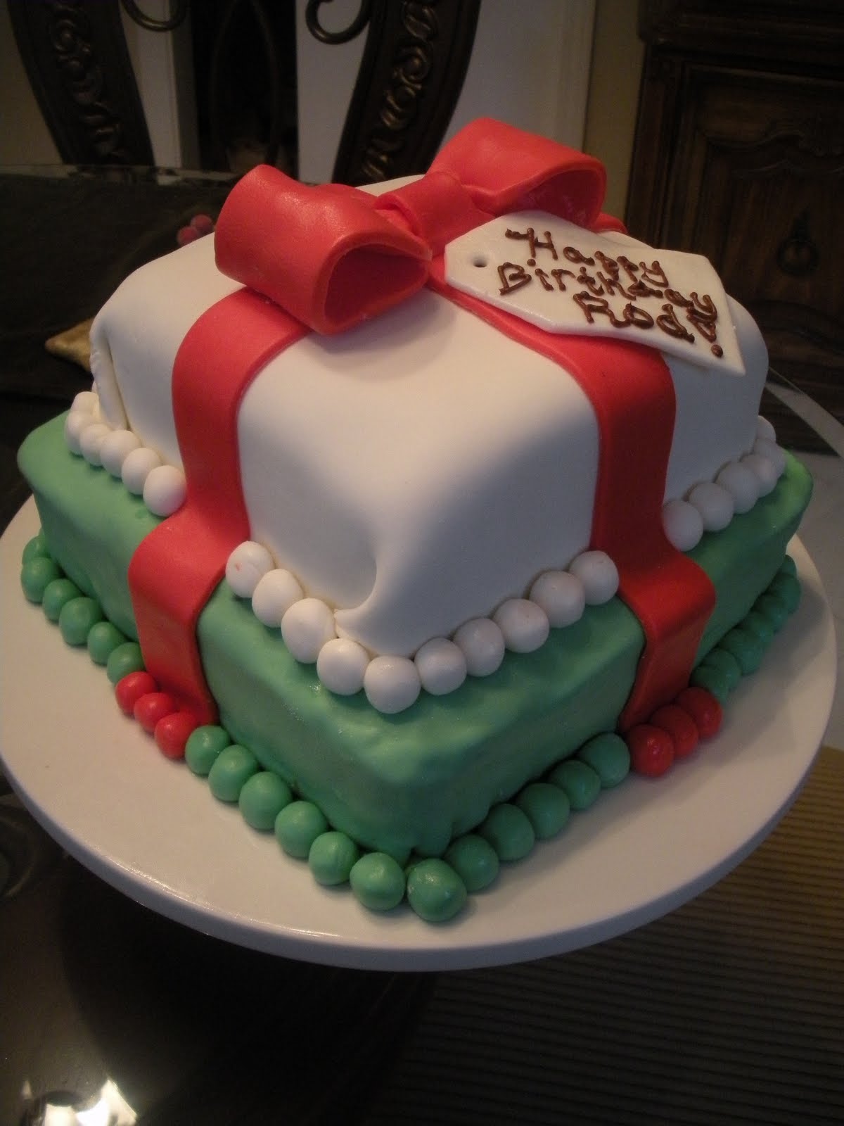 to the Mad House Birthday / Christmas cake order