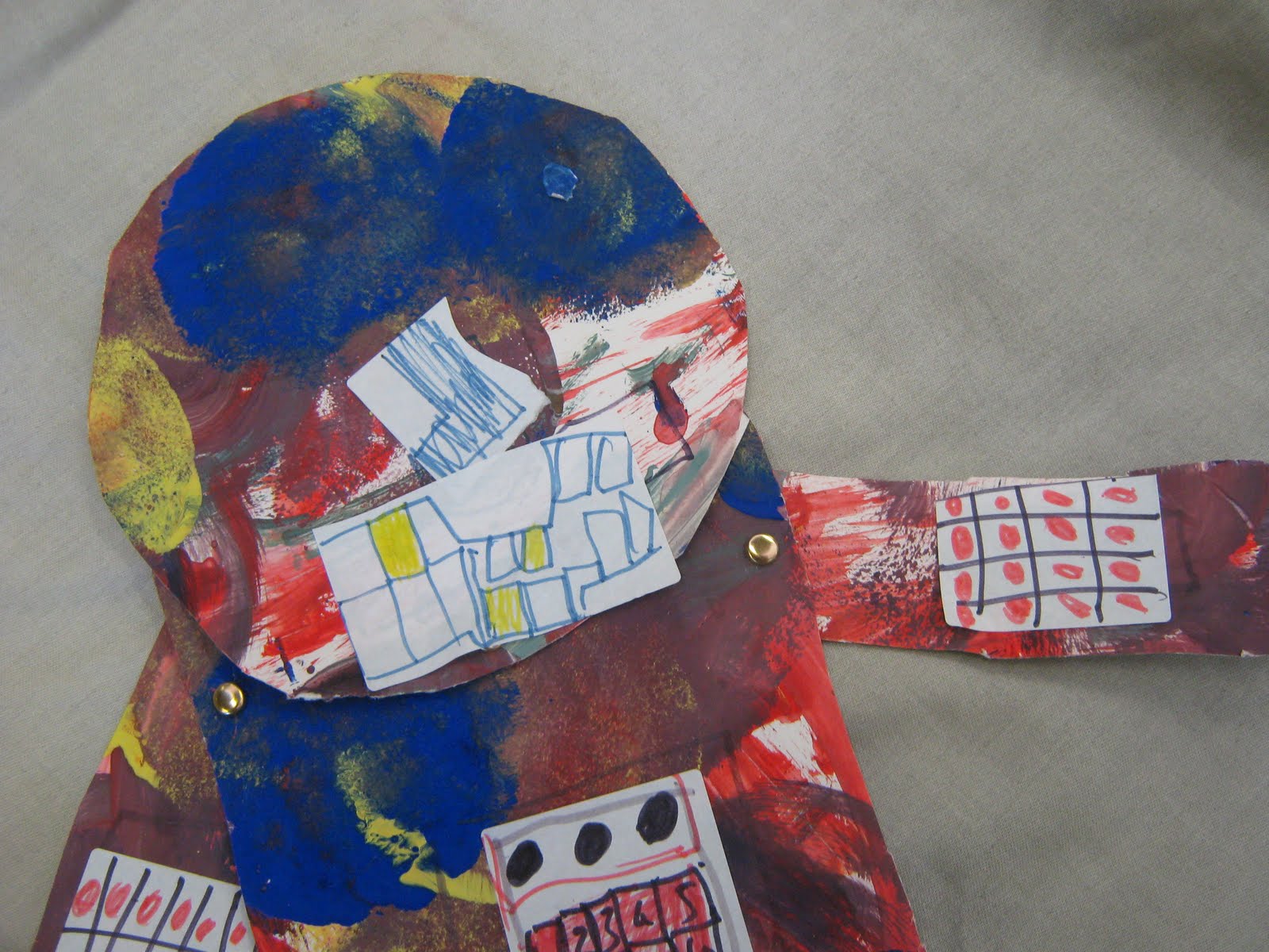Hayley Fern Animated painted characters at Easter Art Camp