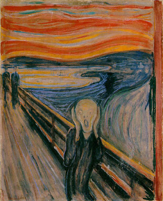 Edvard Munch, The Scream, 1893; Tempera and pastel on board; 91 x 73.5 cm, National Gallery, Oslo Edvard Munch, The Scream, 1893; Tempera and pastel on board; 91 x 73.5 cm, National Gallery, Oslo