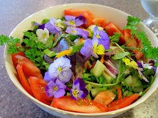 Green Salad with Violas