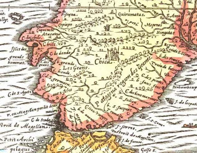 Thevet map 1575