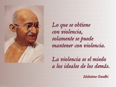 2 de Octubre - Día internacional de la No Violencia.