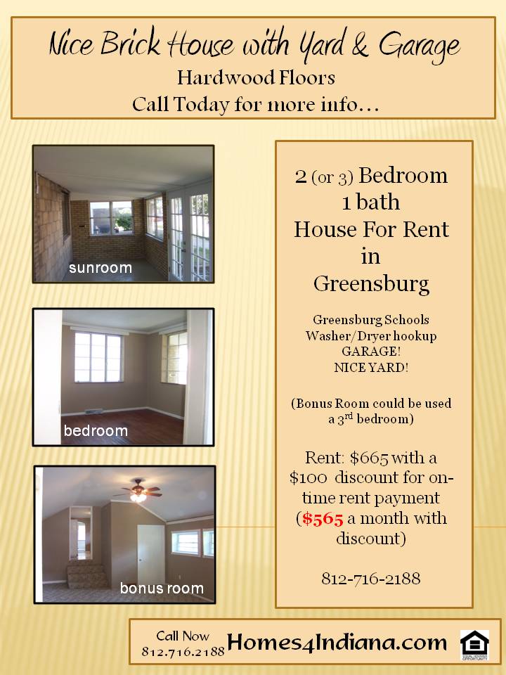 Homes4Indiana Houses and Apartments for Rent in Greensburg Indiana