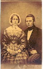 Carl August R. Schack og Anna Catharina Christensens bryllupsbillede fra 1845